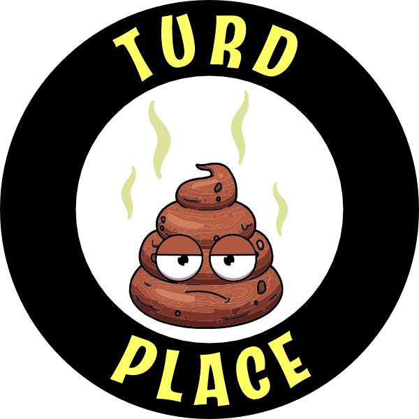 Gold Toilet Bowl Trophy, Turd Place | Engraved Golden Throne Last Place LOSER Award - 6 Inch Tall