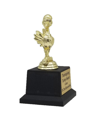 Bowling Turkey Trophy | Personalized Thanksgiving Turkey Award | 7 Inches Tall