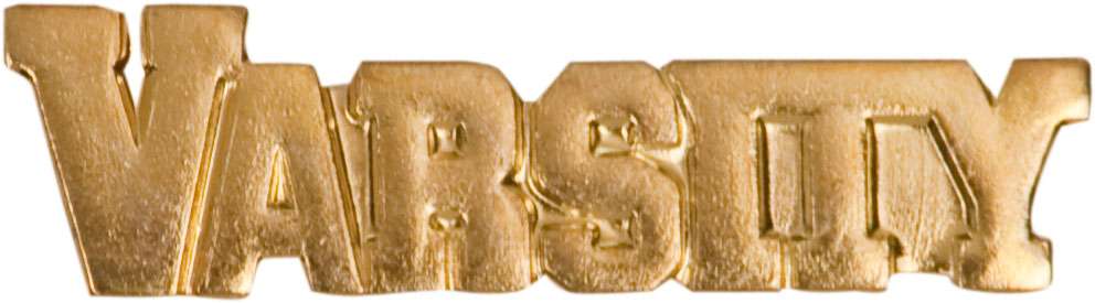 VARSITY Lapel Pin | Letter Jacket Chenille Pin - Varsity Decade Awards