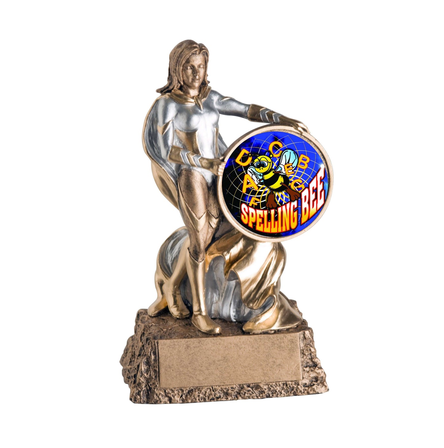 Valkyrie Spelling Bee Trophy | Engraved Female Spelling Award - 6.75" Decade Awards