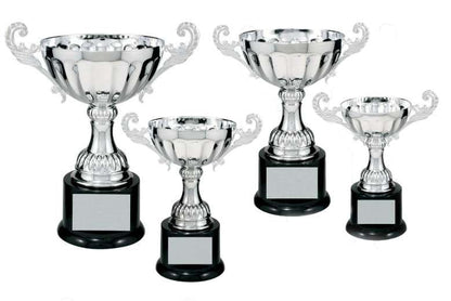 Victory Cup Trophy - Gold or Silver | Engraved Love Cup Trophy - 6.5, 7.5, 8.5 or 9.75 Inch Tall Decade Awards