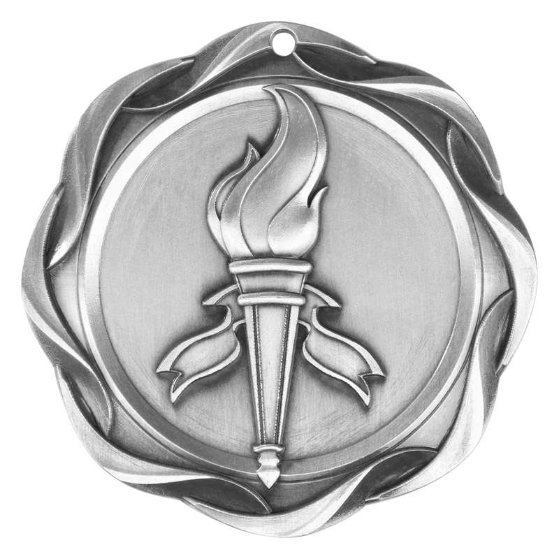 Victory Fusion Medal- Gold, Silver or Bronze | Engraved Victory Medallion - 3 Inch Wide Decade Awards