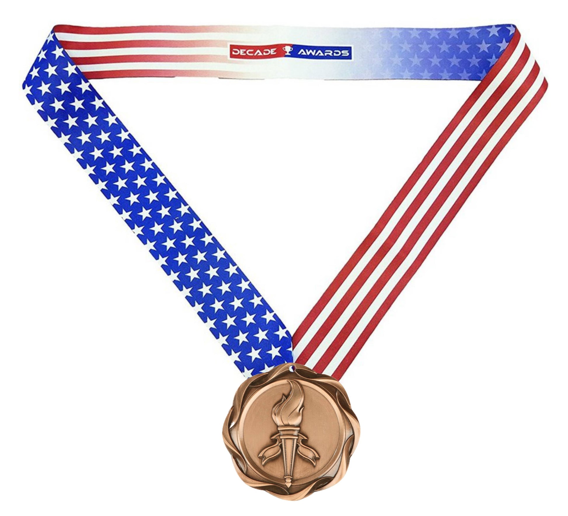 Victory Fusion Medal- Gold, Silver or Bronze | Engraved Victory Medallion - 3 Inch Wide Decade Awards