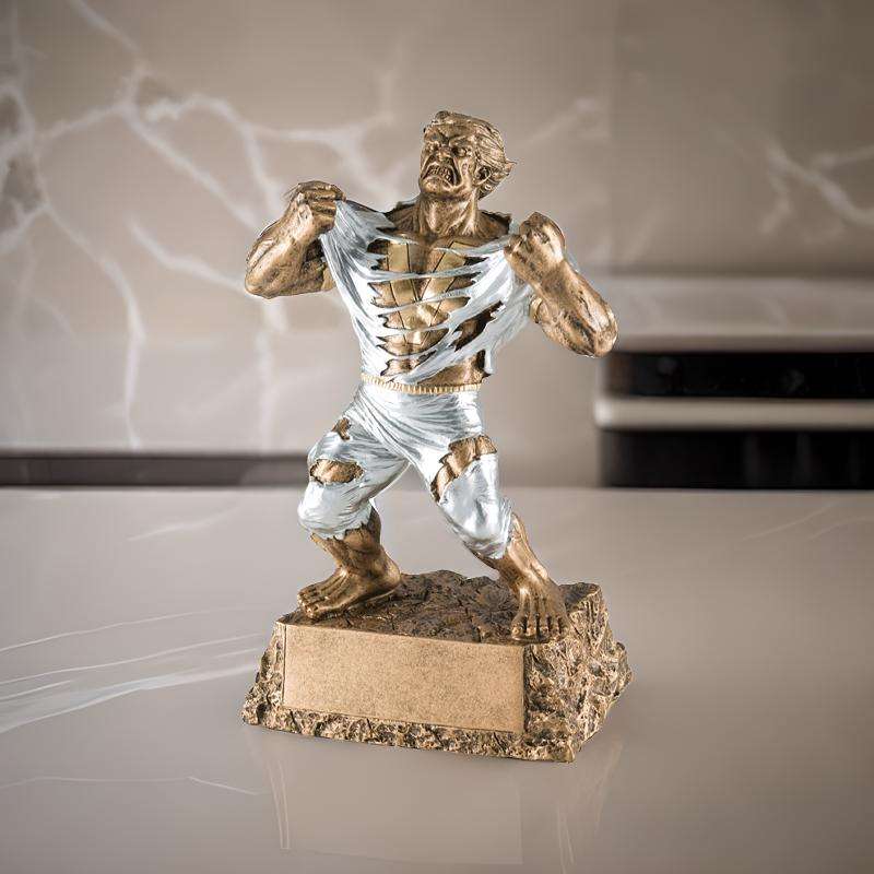 Monster Victory Trophy | Engraved Triumphant Beast Award - 6.75 or 9.5 Inch Tall Decade Awards