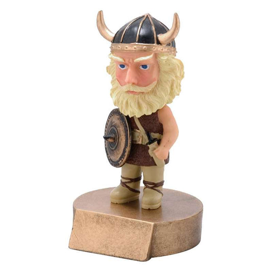 Viking Mascot Bobblehead Trophy | Engraved Viking Award - 6" Tall Decade Awards