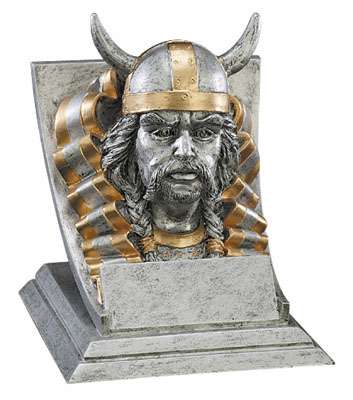 Viking Spirit Mascot Trophy | Engraved Viking Award - 4 Inch Tall Decade Awards