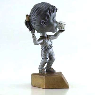 Volleyball Bobblehead Trophy | Engraved Volleyball Award - 6 Inch Tall Decade Awards