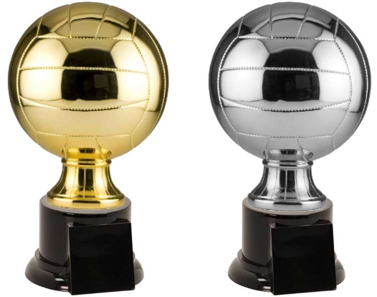 Volleyball Full Size Resin Trophy - Gold / Silver Decade Awards