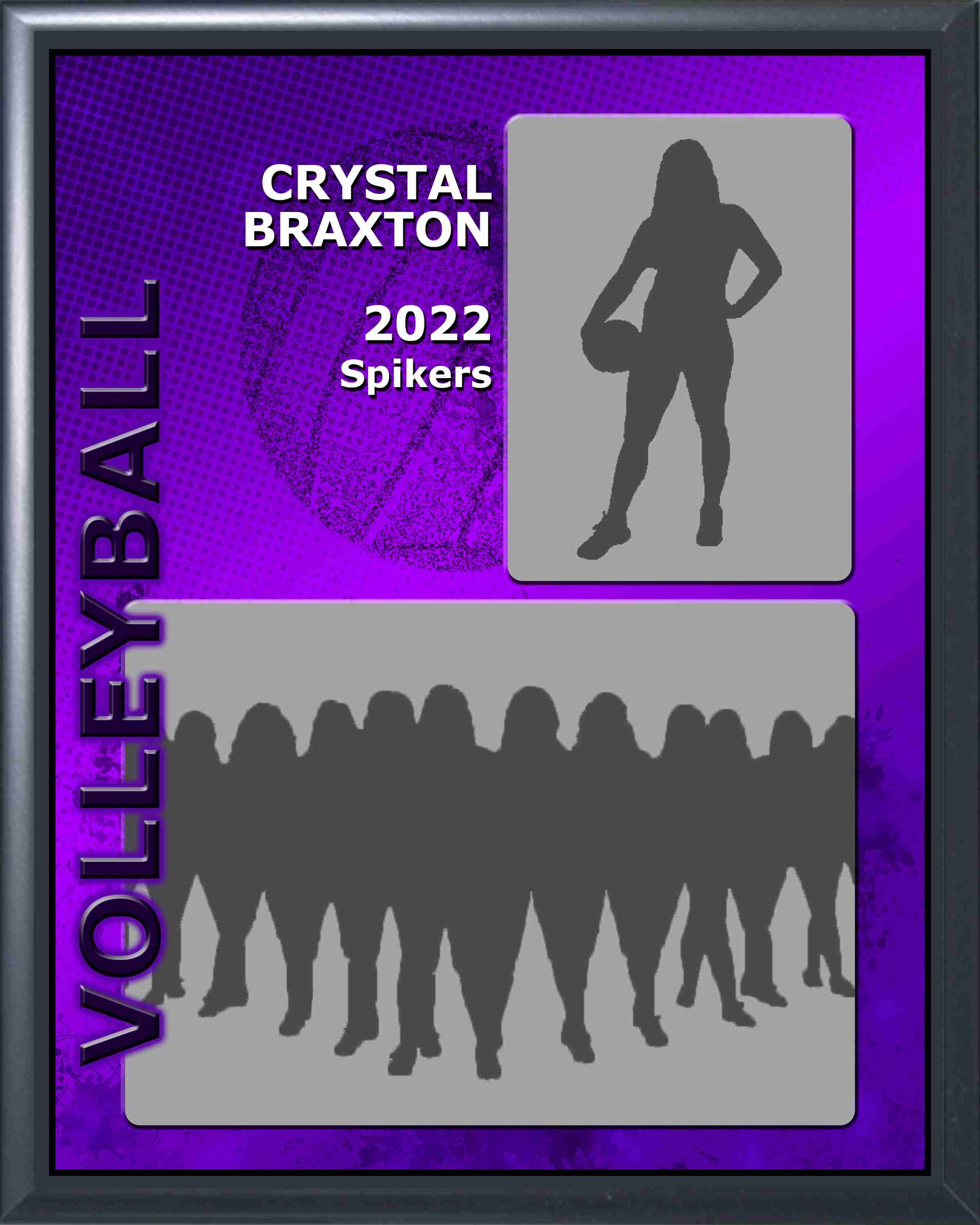 Volleyball Memory Mate Plaque - Personalized | Individual & Volleyball Team Pictures Plaque - 8" x 10" Decade Awards