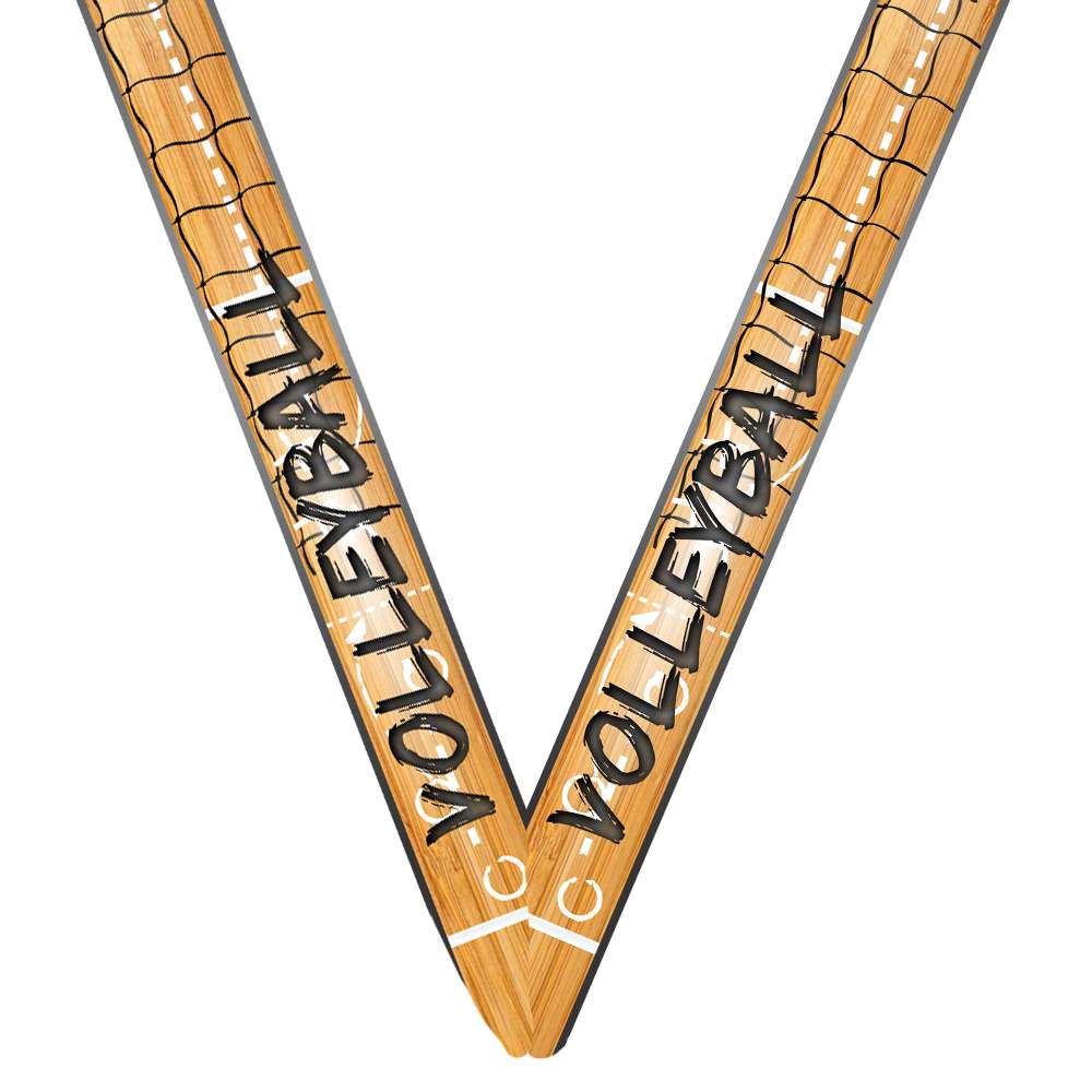Volleyball Ten Star Medal - Gold, Silver or Bronze | Engraved Spike & Dig 10 Star Medallion | 2.25 Inch Wide Decade Awards