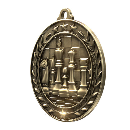 Chess competition wreath medal