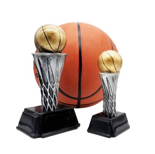 Basketball World Class Trophy | Engraved Basketball Tower Award - 6 or 8 Inch Tall Decade Awards