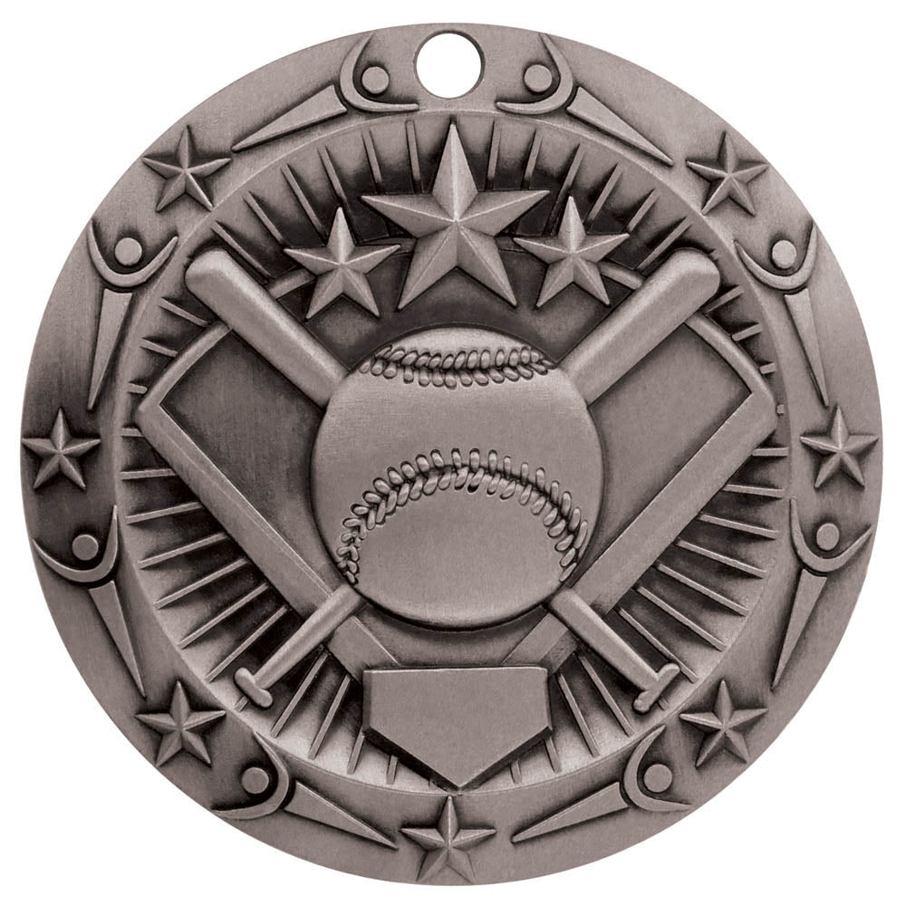 Personalized Softball Medal with Ribbon | Gold, Silver or Bronze | World Class Medal | 3 Inches Wide