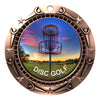 Disc Golf World Class Medal - Gold, Silver or Bronze | Engraved Disc Golf Medal - 3 Inch Wide
- Bronze Disc Golf Medal