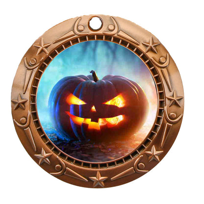 Personalized Halloween Medal with Ribbon | Gold, Silver or Bronze | World Class Medal | 3 Inches Wide