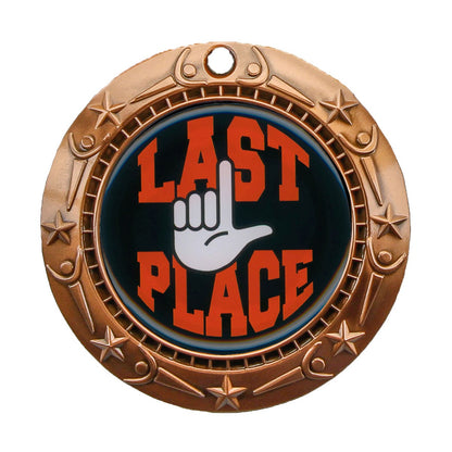 Personalized Last Place Medal with Ribbon | Gold, Silver or Bronze | World Class Last Place Medal | 3 Inches Wide
