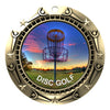 Disc Golf World Class Medal - Gold, Silver or Bronze | Engraved Disc Golf Medal - 3 Inch Wide
- Gold Disc Golf Medal