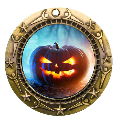 Personalized Halloween Medal with Ribbon | Gold, Silver or Bronze | World Class Medal | 3 Inches Wide