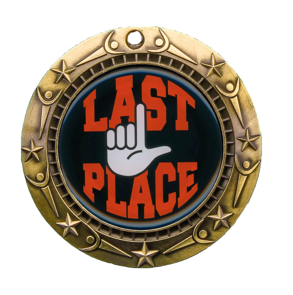 Personalized Last Place Medal with Ribbon | Gold, Silver or Bronze | World Class Last Place Medal | 3 Inches Wide