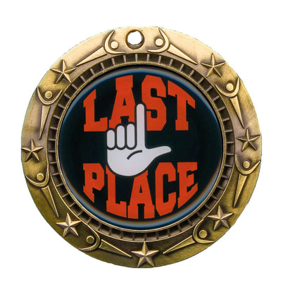 Personalized Last Place Medal with Ribbon | Gold, Silver or Bronze | World Class Last Place Medal | 3 Inches Wide