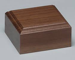 Walnut Base - Natural Finish 3.25" Square Decade Awards