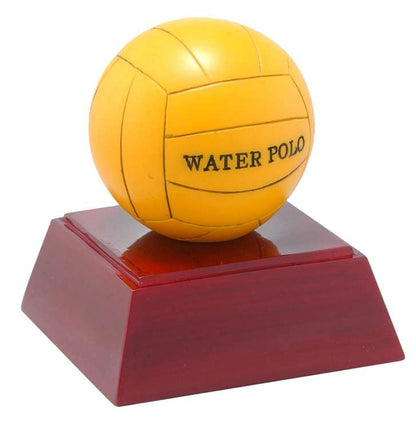 Water Polo Color Resin Trophy | Engraved Water Polo Award - 4 Inch Tall Decade Awards