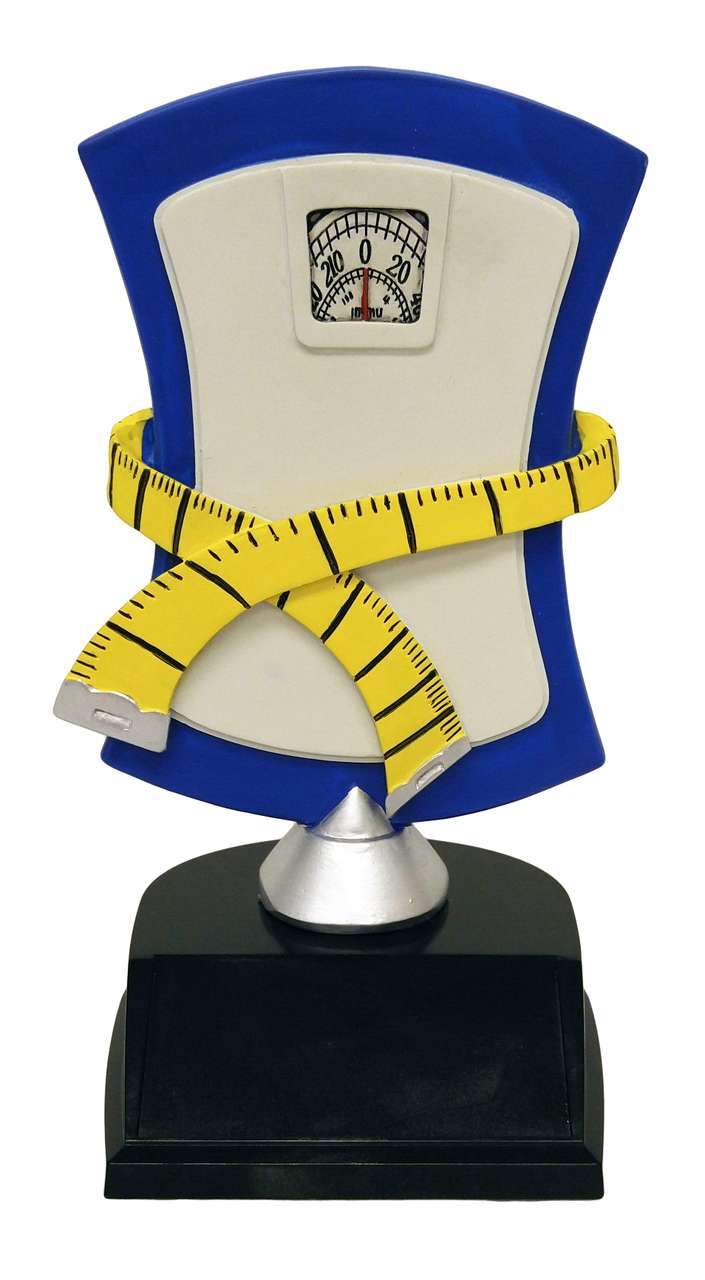 Weight Loss Trophy | Engraved Biggest Loser Award - 7 Inch Tall Decade Awards