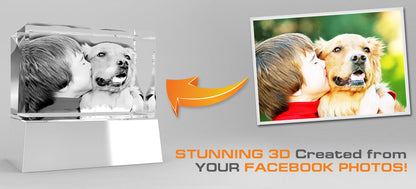 3D Subsurface Crystal Rectangle Wide Crystal Award