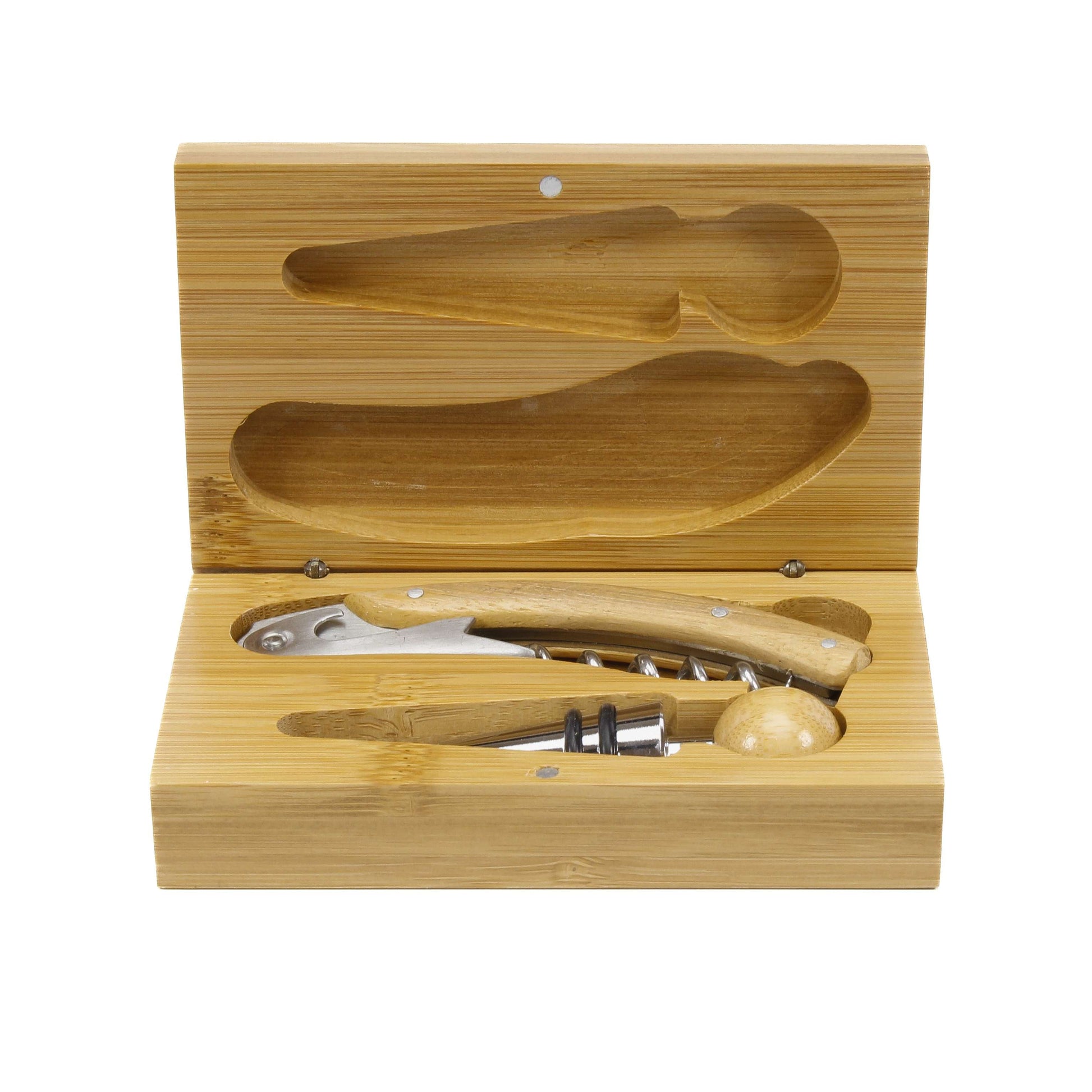 Wine Tool Set | Engraved Bamboo 2 Piece Wine Set Decade Awards