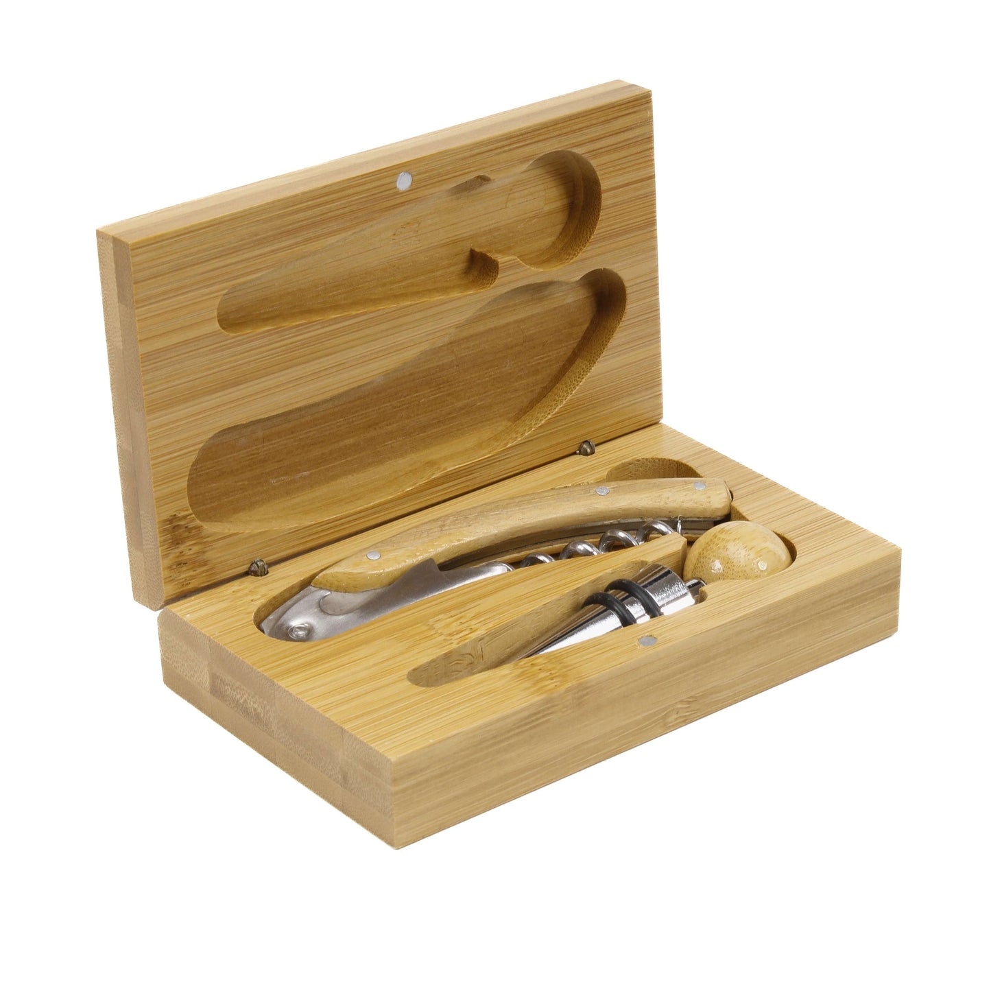 Wine Tool Set | Engraved Bamboo 2 Piece Wine Set Decade Awards