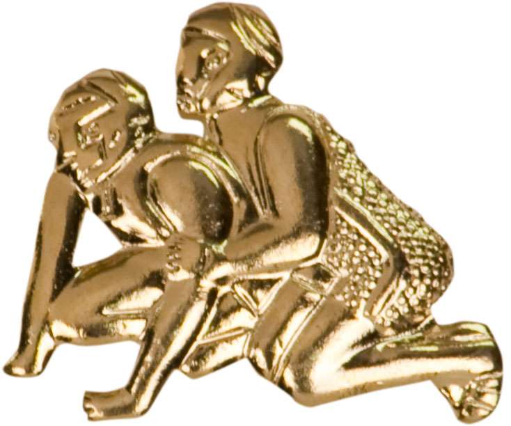 Wrestling Lapel Pin | Letter Jacket Chenille Pin - Wrestler Decade Awards