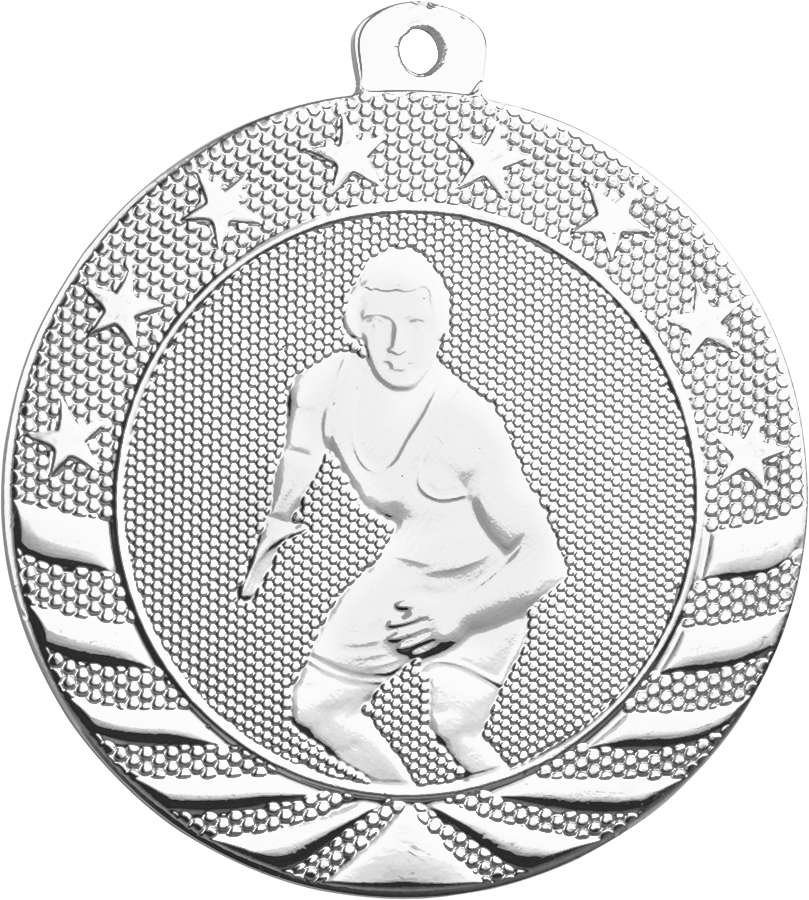 Wrestling StarBrite Medal - Gold, Silver, Bronze | Engraved Wrestling Medallion - 2 Inch Wide Decade Awards