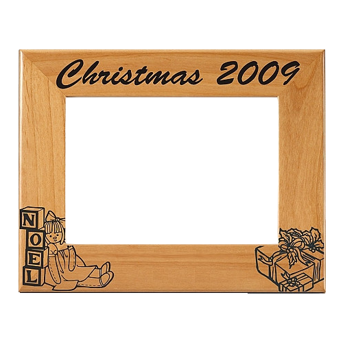 Christmas Picture Frame | Christmas Toys | Alder Wood | Personalized Picture Frame | 3 Sizes