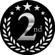 2nd Place Monster Trophy | Engraved #2 Beast Award - 6.75 Inch Tall Decade Awards