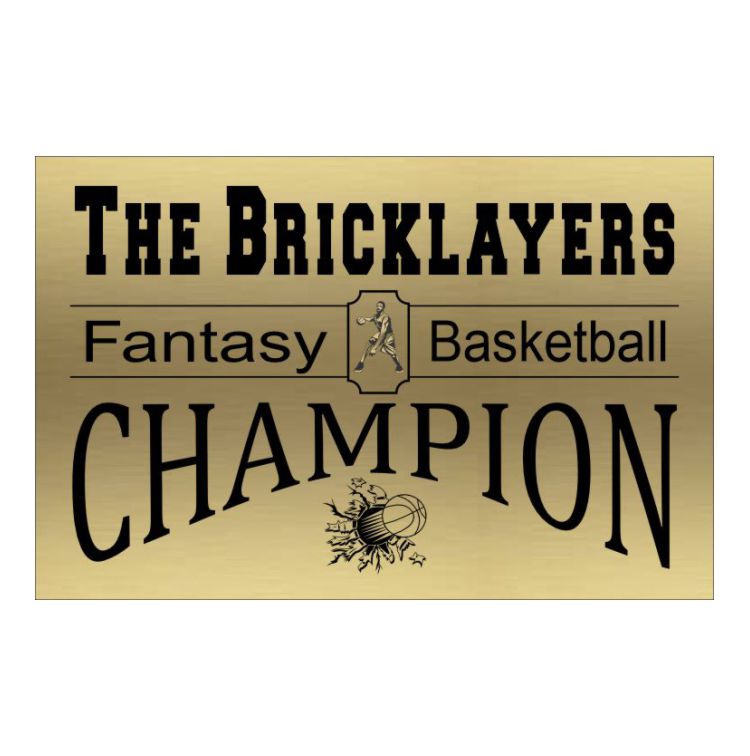 Personalized Fantasy Basketball Perpetual Trophy | Engraved Armchair Basketball Perpetual Award