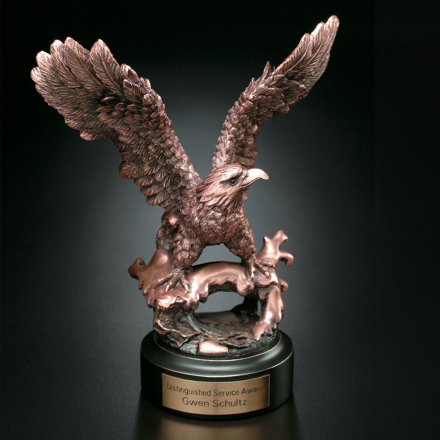 Perched Eagle Trophy | Personalized Corporate Award | 7.5 Inches Tall